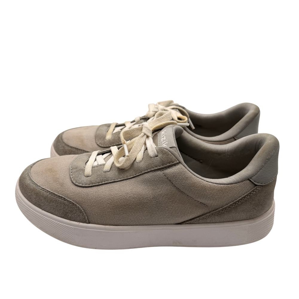 Kizik Kids Prague 6.5Y Slip On Sneakers Grey Hands Free Canvas Casual Athleisure